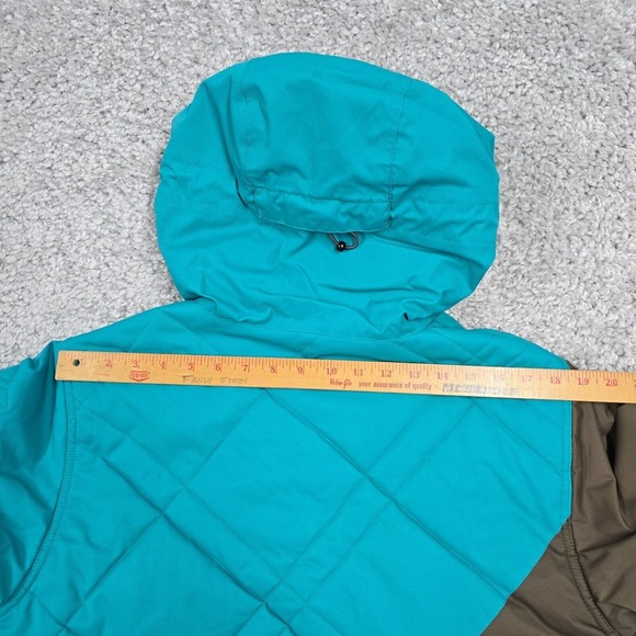 Burton Jacket Womens Medium Brown Teal The White Collection Snowboarding READ - Picture 16 of 16